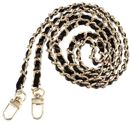 RDNKVB Cadena para Bolso de Mujer, Correa Ajustable Dorado/Negro