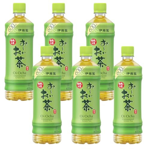 Oi Ocha Ryokucha Green Tea 600ml | Authentic Japanese Green Tea | Refreshing & Healthy 緑茶 (6 Bottle)