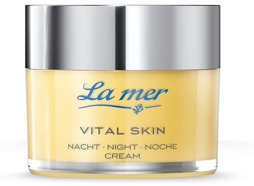 La mer Vital Skin Nachtcreme - feuchtigkeitsspendende Anti-Aging Pflege mit hauttonausgleichendem Vitamin C - ohne Duft