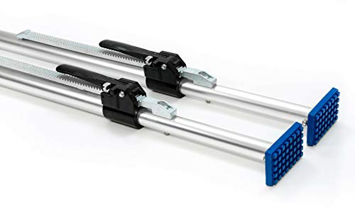 2 x aluminio R22711102 Haz con pies de goma Barra para Transporter 1,20 – 1,57 m
