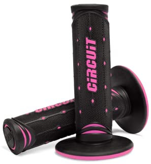 CIRCUIT Equipment MA0042-21Y Motorradgriffe Jupiter, Schwarz/Pink