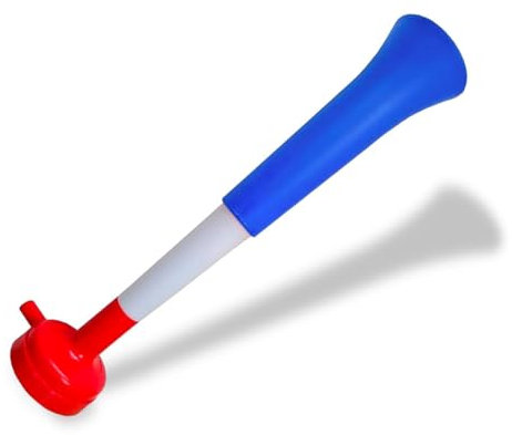 FUN FAN LINE - 3er-Pack Vuvuzela-Trompeten DREI Teilen | Kompakte zerlegbare Hupe für Partys und Sportveranstaltungen | 98 DB Animation für Kinder und Erwachsene Leicht zu transportieren (Frankreich)