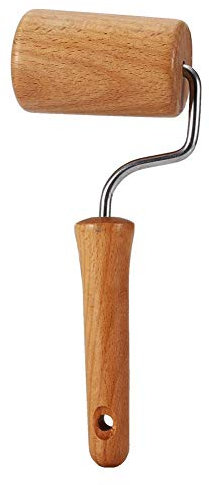 Rullo per pizza in legno Rullo per pizza, Mini mattarello Rullo per pasta per pizza Panettiere per pizza Rotolo per pasticceria, Noodles Fondente per crostata di(Style 4)