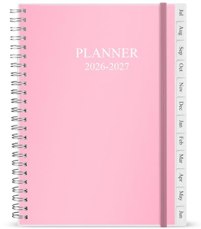 Diary 2026, A5 Weekly/Monthly Planner with Monthly Tabs, 2026 Planner from Jan 2026 to Dec 2026, Twin-Wire Binding,Easy to Organize Your Daily Life,14.8×21cm, Planners 2026 Week to View, 2026 Diary