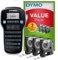 DYMO LabelManager 160 Grundset mit Beschriftungsgerät | Tragbarer Drucker mit 3 Rollen Etikettenband D1 | AZERTY-Tastatur | Ideal für Büro oder Zuhause