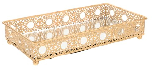 Beaupretty Bandeja Apilable Para Joyas Espejo Vintage Organizador De Baño y Maquillaje