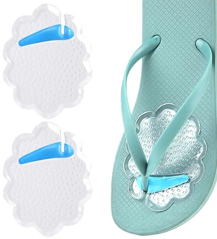 Parapiedi per infradito cuscini per scarpe | pad trasparenti anti-shock autoadesivi lavabili separatore traspirante spiaggia donna uomo esterno