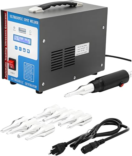 ANXYYDS Máquina de Soldadura ultrasónica de plástico, soldadora por Puntos ultrasónica de 700 W, soldadora por Puntos ultrasónica portátil para PP, tableros acrílicos, PVC, Nailon, ABS