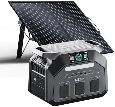 IEE P1800 Estacion de Energia Portatil Generador con Panel Solar 1x100W