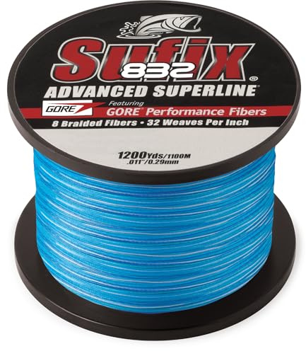 Sufix 832 Braid 50 lb Coastal Camo - 1200 Yds