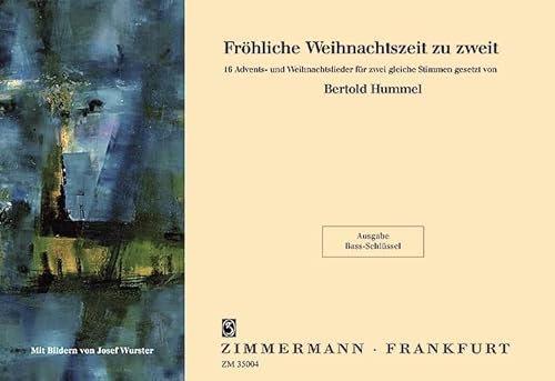 Fröhliche Weihnachtszeit zu zweit: 16 Advents- und Weihnachtslieder. 2 Violoncelli (Fagotte). Bass-Schlüssel.