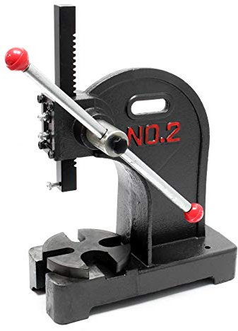 Presse à levier 1T Presse manuelle à crémaillère Outil d’atelier Fonte Force de compression 2000 kg