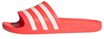 adidas Unisex - Adulto Adilette Aqua Slides, Solar Red / Cloud White / Solar Red, 44.5 EU