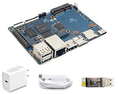 WayPonDEV Banana Pi CM4 Single Board Computer with Amlogic A311D CPU 5TOPS NPU Mali-G52 GPU, LPDDR4 4GB RAM 16G eMMC for AI Edge Computing, Support for Android Linux, Compatible with Raspberry Pi CM4