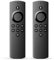 2 Stück Fernbedienung für TV Stick Lite Voice TV Remote Control Sprach Bluetooth Fernbedienung Ersatz Sprachfernbedienung Smart TV Fernbedienung Keine Power und Lautstärke Tasten Schwarz