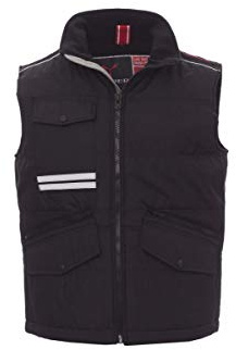 Ergos Workwear Payper - MIG 2.0 Gilet Imbottito Unisex Giubbotto Smanicato Colore: NERO/STEEL GREY, Taglia: M