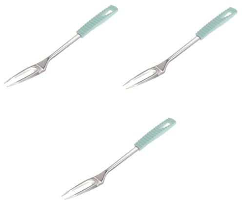 Amosfun 3St Serviergabel kitchen units kartoffelforke Kartoffelgabel Catering-Zubehör catering zubehör Löffel Nudelsieb Kochen Kartoffelpüree kartoffelstampfer Fleischgabel Tranchiergabel