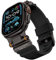 HITZEE Ultra 2/1 Armband Kompatibel mit Apple Watch 49mm/46mm/45mm/44mm/42mm, Robustes Silikon Sport Ersatzarmbänder mit Metallanschluss für iWatch Serie 10/9/8/7/SE/6/5/4/3/2/1, Schwarz/Schwarz