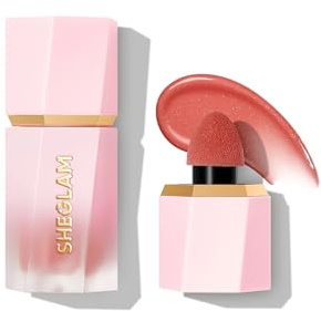 SHEGLAM Color Bloom Dayglow Liquid Blush Makeup for Cheeks Shimmer Finish - Devoted