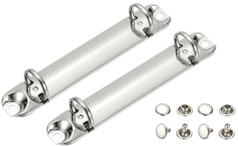 PATIKIL B7 2 Hole Ring Binder Mechanisms, 2 Set 0.8 O Ring Replacement Binder Planner Loose Leaf Binding Spines for Organizers DIY Fill Paper Storage Folder Accessories, 16mm Silver Tone