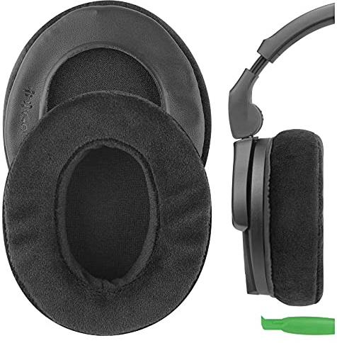 Geekria Ohrkissen aus Rückstellschaum für Sennheiser PC 350, HD 280 PRO, HD580, Urbanite XL und andere Over-Ear-Kopfhörer, Ohrmuscheln, Ohrpolster, Reparaturteile für Ohrkissen (schwarzer Samt)