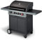 Enders Gasgrill BOSTON BLACK 4 IK TURBO, 4-Brenner + Backburner-Infrarotbrenner, mit Kocher,Turbo zone und Heat range Brenner-Technologien von Enders, Grillwagen, Außenküche, Schwarz, 88636