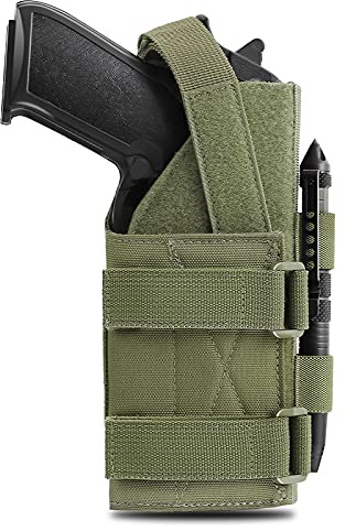 ACEXIER Universal Tactical Molle Pistolet Pistolet Holster Réglable Pistolet Holster pour 9mm G 1911 G17 18 19 26 34, Ruger LCP, Beretta