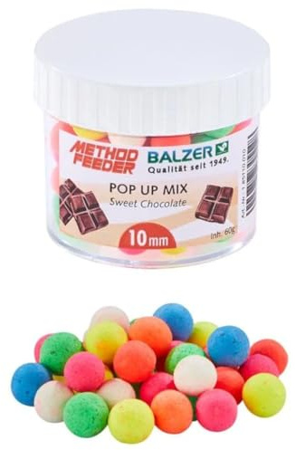 Balzer Method Feeder Pop Ups 10mm Sweet Chocolate - 60g Pop-Up Boilies, Angelköder, Boilie