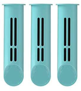Filterkartuschen für PearlCo Filterflasche SOLID & SOFT Ersatzfilter für Trinkflasche Mint 90 Tage Vorrat - 3er Pack