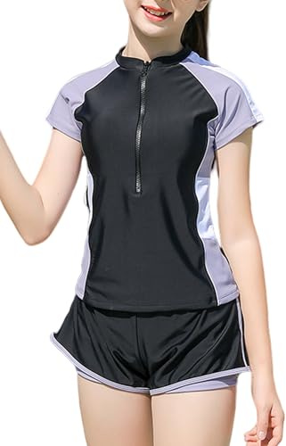 Happy Cherry Maillot de bain rashguard pour fille - UPF 50 - 6-16 ans
