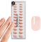 DOONAILS Soft Gel Press On Nails 30er Set Latte Short Square Form Beige Nägel zum Aufkleben Full Cover in Salonqualität Fake nails soft gel Short Natürliches & angenehmes Tragegefühl