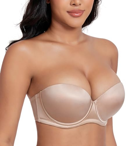 DotVol Sujetador Push up sin Tirante con Aros y Acolchado para Mujer Diario