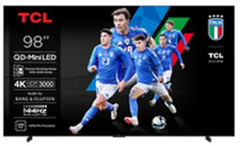 TCL 98C7K 98 QD-Mini LED TV, 4K HDR Premium 3000, Smart Google TV, 144Hz Motion Clarity Pro (Dolby Vision IQ & Atmos, CrystGlow HVA Panel, Game Master)