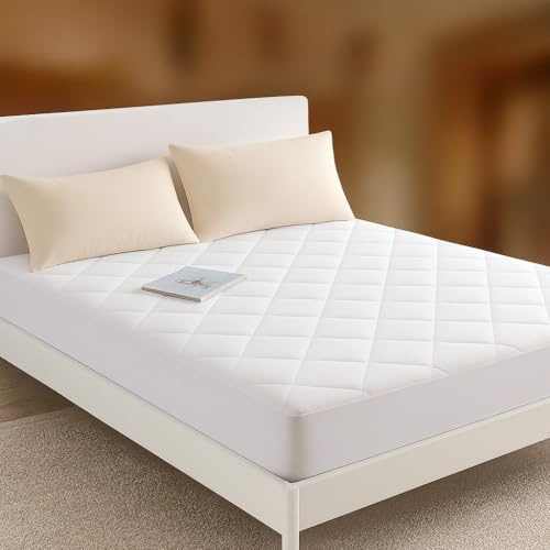 Elite Essentials King Size Mattress Protector – Extra Deep 30cm Fitted Skirt, Breathable & Anti-Allergy Mattress Cover for Ultimate Comfort (150x200cm)