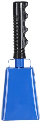 Fockety Generatore di Rumore per Campana per Mucche, Campanello a Mano per Rumore Forte per Eventi Sportivi, Partite di Calcio, Uso Versatile in Fattoria, Matrimoni e Concerti (Blue)