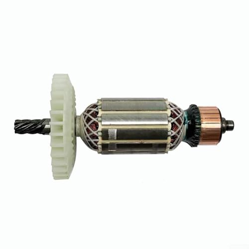 Rotor de scie circulaire de 17,8 cm, engrenage à 7 dents, longueur de 157 mm avec arbre de 12 mm de diamètre pour moteur électrique, pièce de rechange compacte et légère, compatible avec scies de 17,8