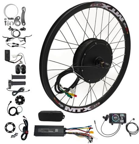 CHAOZHU Ebike 48-72V 3000W 20 24 26 27,5 29 700C MTX39 Hinterrad Umrüstung Kits mit Surron Stil Vollbar Drehgasse (29 Zoll hinten)