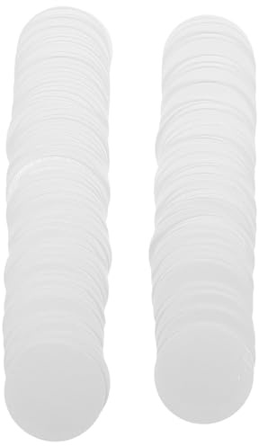 Abaodam 100 Pcs Feuilles Déshydratantes en Fibres Végétales Alimentaires Transparentes 5 Cm, Dessiccant pour Bocal Alimentaire et Maison, Absorbeur D’humidité Cuisine, Placard, Bureau