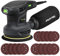 GALAX PRO Orbital Sander,280W 13000 OPM Random-Orbit Sanders 6 Variable Speeds with 15Pcs Sanding Discs 125mm, Electric Sander with Dust Collector for Sanding and Polishing