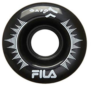 FILA SKATES Roller Wheels Roue pour Patins Unisexe Enfant, Unisexe Enfants, 60751032, Noir, 54mm