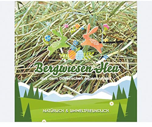 Conny Clever Ostergras - Bergwiesen-Heu 50g Farbe Natur großer Beutel für das Osternest