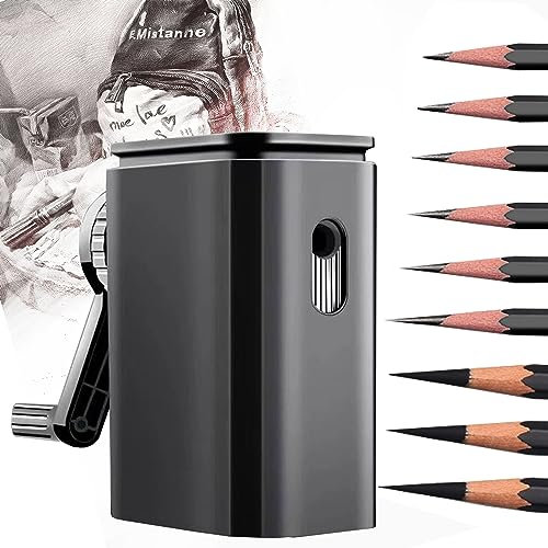MZSX Schreibtisch-Anspitzer, Dosenspitzer Einfachspitzer, 9 gears adjustable, Geeignet für Schüler, Kinder, Erwachsene, Skizzieren, bildende Kunst, professionelle Bleistiftspitzer, Schule, Büro