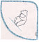 Sterntaler Baby Unisex Badetuch Baby GOTS Kapuzenbadetuch Eisbär Elia 80x80cm - Badetuch Baby, Babyhandtuch - beige