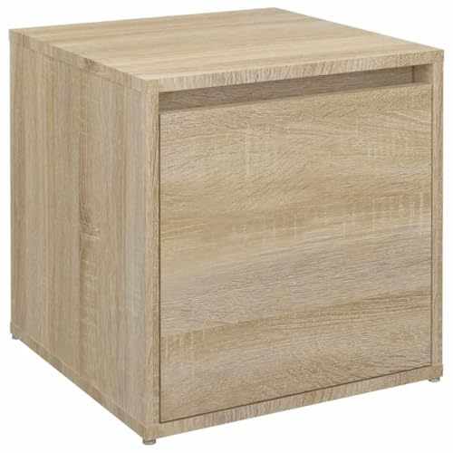 vidaXL Cajón Taburete Caja Almacenaje Cojín Baúl Pasillo Oficina Mueble Despacho Dormitorio Estante Madera Contrachapada Roble Sonoma
