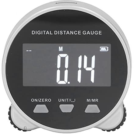 Misuratore a nastro digitale, Rullo rotante elettronico Strumento di misura rotante intelligente a lunga distanza con display LCD, misura di lunghezza per diametro curvo piatto