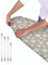 Ironing Board Cover - Universal Fit - 120 x 40cm + 4 pack Ironing Board Fitting Clips (Daisies)