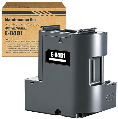 LAIPENG T04D1/T04D100 Wartungsbox Kompatibel für Epson ET-4750 ET-4850 ET-3750 ET-15000 ET-3700 ET-4856 ET-5150 ET-5170 Drucker, Wartungskasten 04D1 C13T04D100 Resttintenbehälter