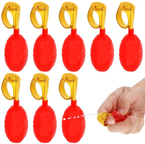 ABOOFAN 8pezzi Anello Spray Acqua Divertente per Scherzi di Giocattoli Tricky per Adulti per Feste Estive E Giochi Acquatici