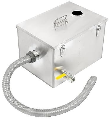 Bac à Graisse, Séparateur de graisse commerciale en acier inoxydable séparateur d'eau d'huile outils de Filtration d'eau d'huile de cuisine, pour cuisine, restaurant, cantine