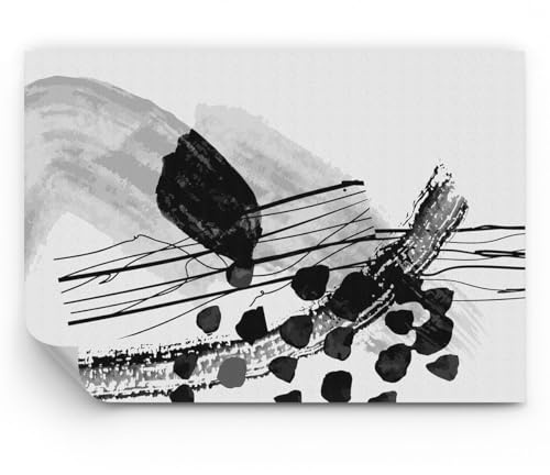 Fotomural 400x280 cm Papel Pintado Abstracto Blanco y Negro - 5530 - WF1